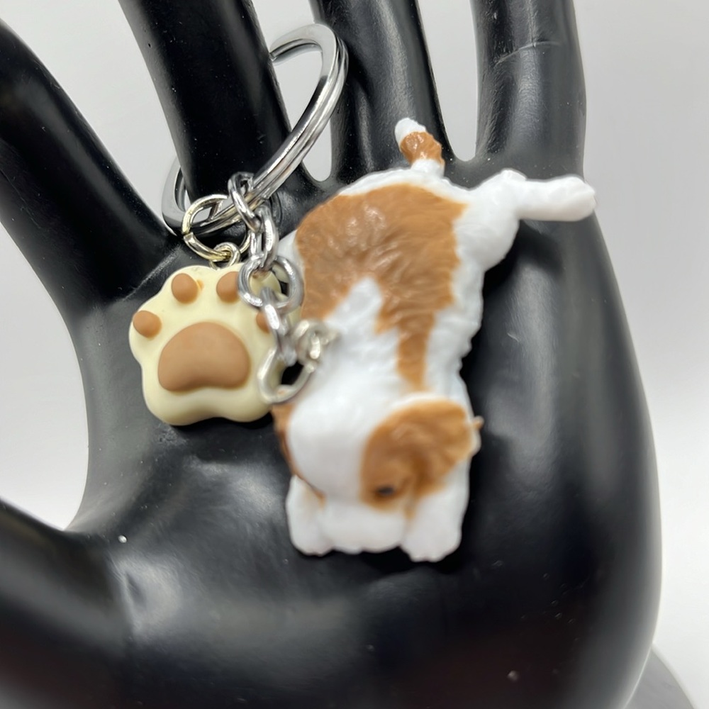New Puppy Keyring W/Paw